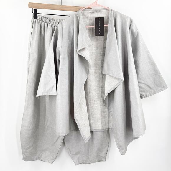 BRYN WALKER Set Size Small NWT Marie Linen Cotton Blend Lagenlook USA Made Artsy - Picture 1 of 16